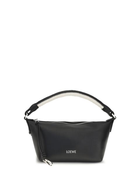 Loewe Loewe Cala Mini Lambskin Handbag Black/Soft White