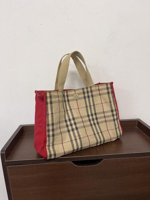Burberry Burberry London Nova Check and Red Totes