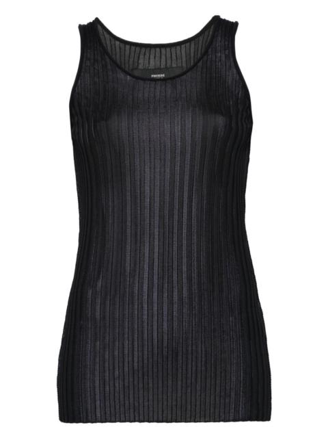 Phoebe Philo Women Viscose Knit Ribbed Tank Top