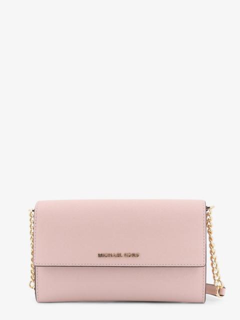 MICHAEL KORS - Michael Kors Jer Set Leather Shoulder Bag With Frontal Monogram
