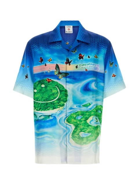CASABLANCA Casablanca Men Printed Silk Shirt