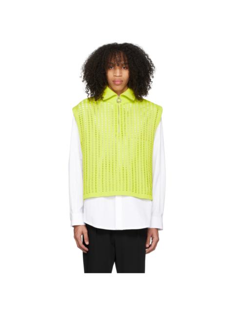 Wooyoungmi Yellow Half-Zip Vest