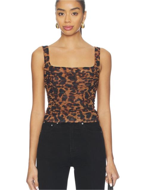 L'AGENCE Rasha Shirred Tank