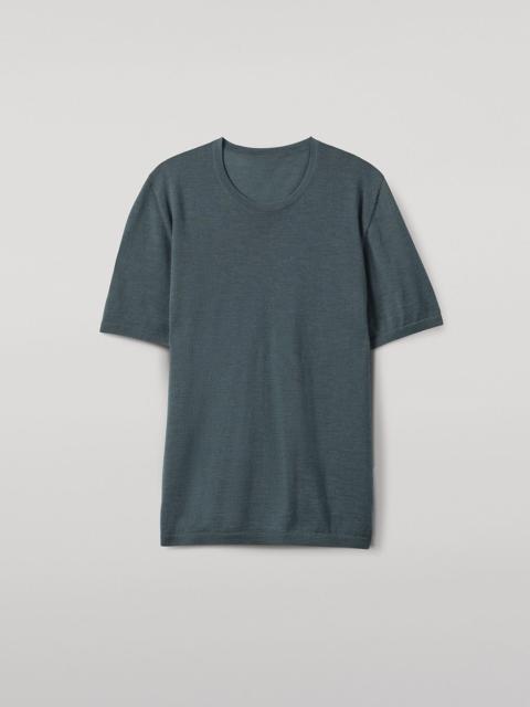 Johnstons of Elgin Boyd Green Superfine Cashmere T-Shirt