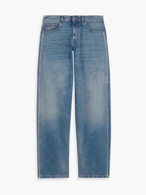 Palm Angels Frayed denim jeans