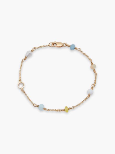 Zimmermann Gold-tone, faux pearl, crystal and stone bracelet
