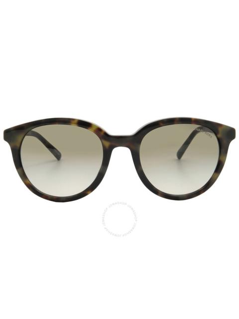 MICHAEL KORS Michael Kors Grey Gradient Oval Ladies Sunglasses MK2227 39433M 53