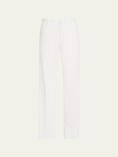 Men's Premium Cotton Flat-Front Pants
