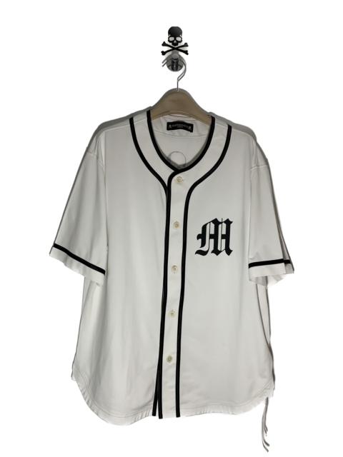 MASTERMIND WORLD Mastermind World Baseball Top in White & Black