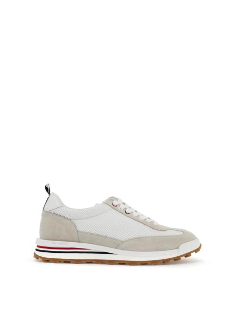 Thom Browne Mesh And Suede Leather Sneakers In 9 Men
