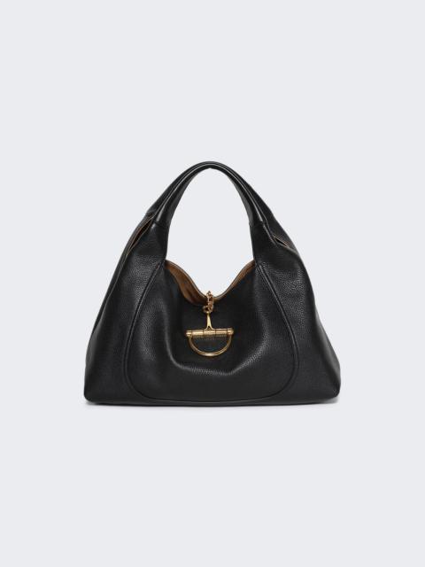 GUCCI Softbit Maxi Shoulder Bag Black