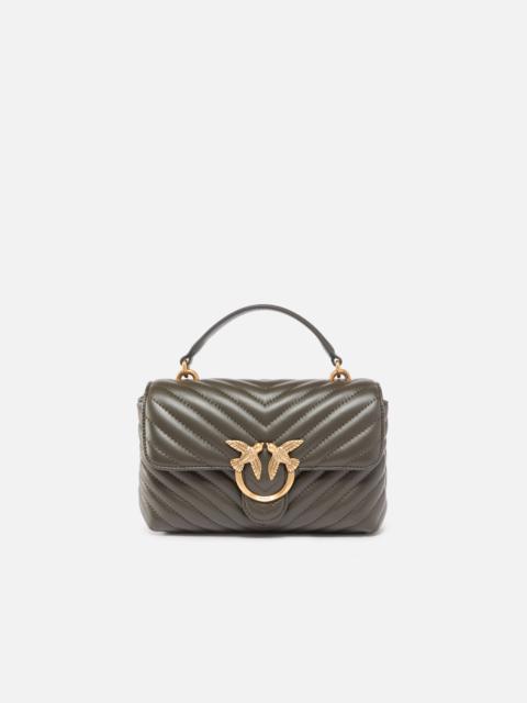 PINKO MINI HANDBAG LADY LOVE BAG PUFF CHEVRON