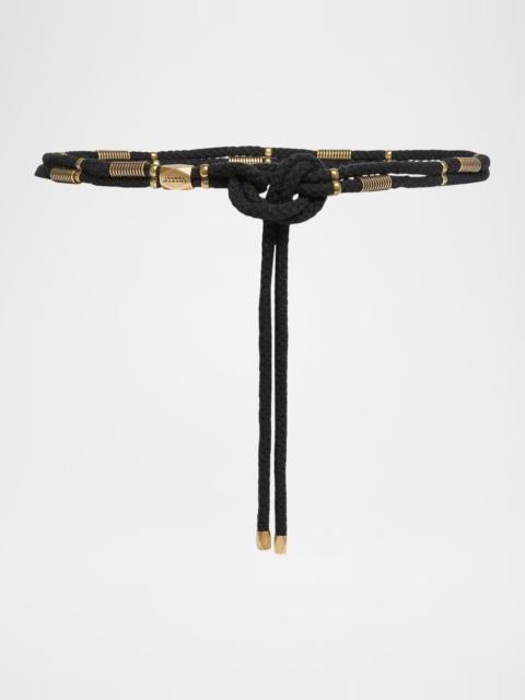 Isabel Marant Silvia Cotton Tie-Up Belt