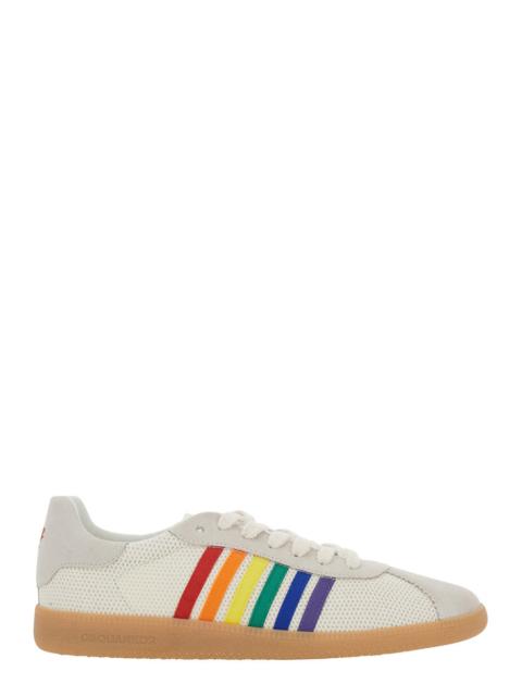 DSQUARED2 Dsquared2 Men Sneakers - Crosta+Tessuto+Nylon - Bianco+Multicolor
