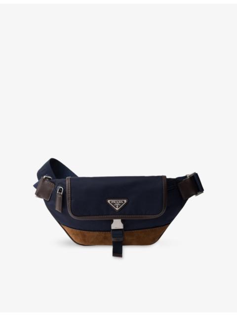 Prada Re Nylon Logo-Embellished Re Nylon And Leather Cross-Body Bag
