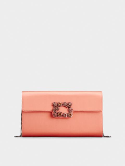 Roger Vivier Efflorescence Clutch in satin