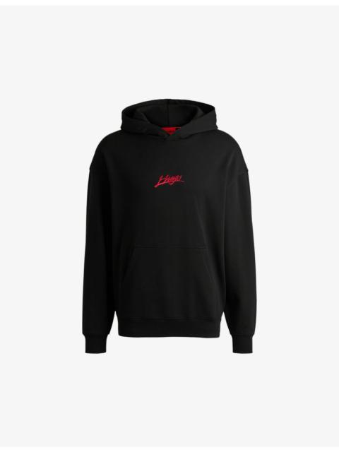 HUGO Leisure logo-print cotton-jersey hoody