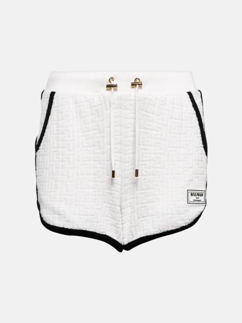Balmain Monogram cotton-blend shorts