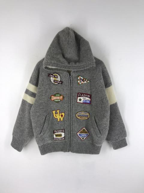 Other Designers Japanese Brand - JAPANESE BRAND C.CREST WOOL HOODIE JACKET