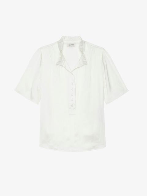 Zadig & Voltaire Topher Satin Top