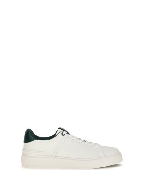 Balmain Balmain B-court Leather Sneakers Blanc/Vert