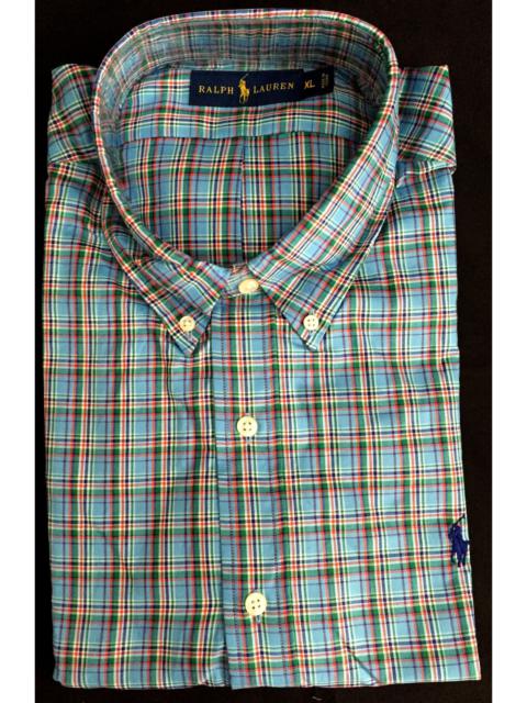 Other Designers Polo Ralph Lauren Blue Plaid Oxford Shirt, NWT