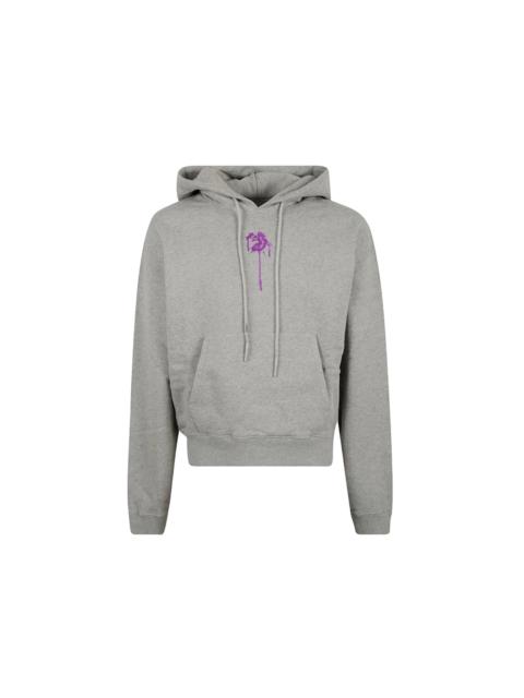 Off-White OFF-WHITE Dripped OW Logo Over Hoodie Melange Grey/Purple
