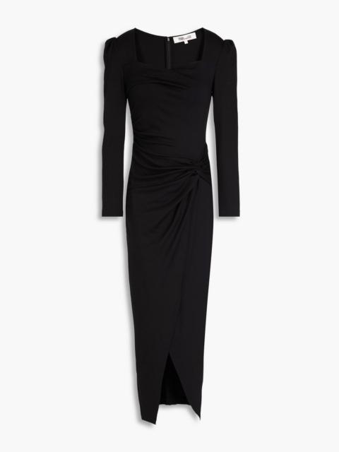 DIANE VON FURSTENBERG Hughie draped jersey midi dress