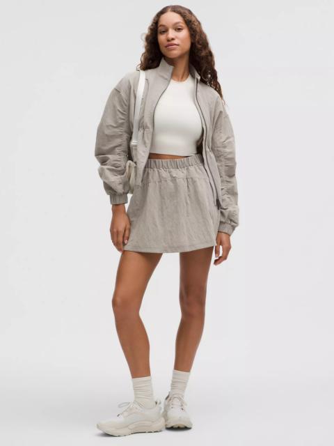 lululemon Crinkle Nylon High-Rise Mini Skirt