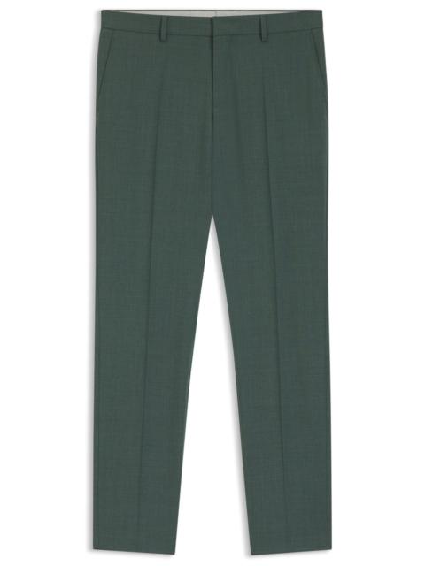 BOSS WASHABLE SLIM-FIT TROUSERS IN STRETCH CLOTH