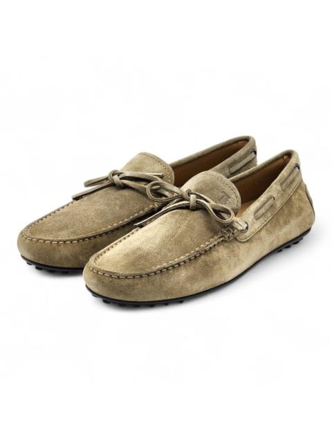 Tod's City Gommino Suede Loafers Light Brown UK 6 US 7.5 - $695