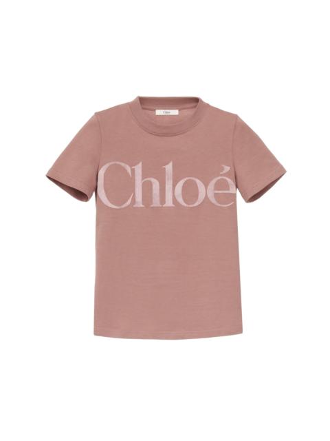 Chloé FITTED T-SHIRT IN COTTON JERSEY