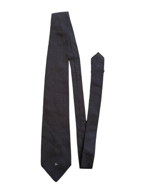 Burberry Logo Abstract Design Silk Necktie