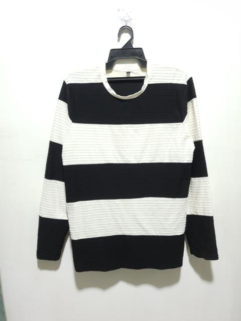 Other Designers Archival Clothing - FREUDE Black & White kurt cobain Style Longsleeve Shirt