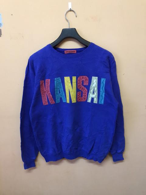 Other Designers Kansai Yamamoto - ‼️VINTAGE KANSAI THE IMPACT SWEATSHIRT SPELLOUT MULTICOLOUR ‼️