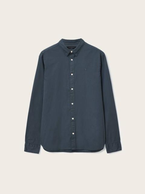 ALLSAINTS HAWTHORNE RAMSKULL STRETCH FIT SHIRT