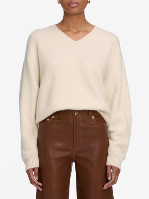 FRAME FRAME The Brushed Cashmere Sweater in Cream at Nordstrom