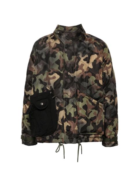 camouflage quilted jacket