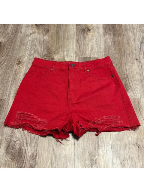 Other Designers Cotton On Res High Waisted Distressed Denim Shorts