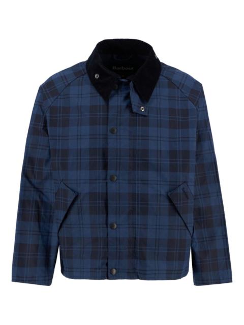 Barbour check windbreaker