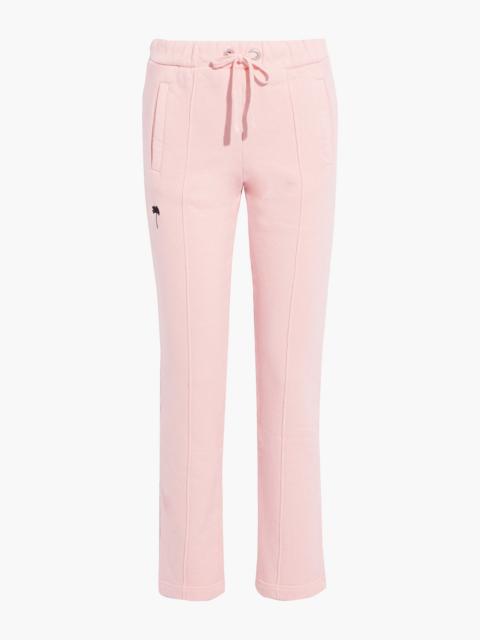 Palm Angels Embroidered French cotton-terry track pants
