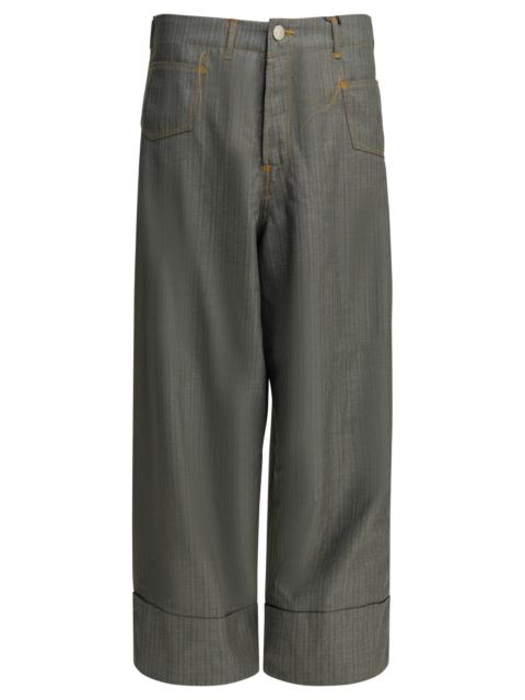 Junya Watanabe MAN Junya Watanabe Man Pinstripe Trousers Grey