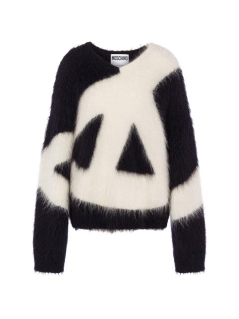 brushed mohair-wool blend jumper