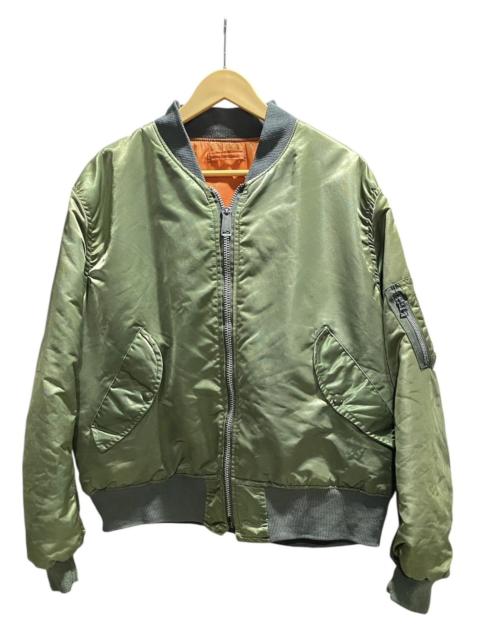 ALPHA INDUSTRIES Vintage 80s Corinth Mfg Ma-1 Bomber Jacket Issue