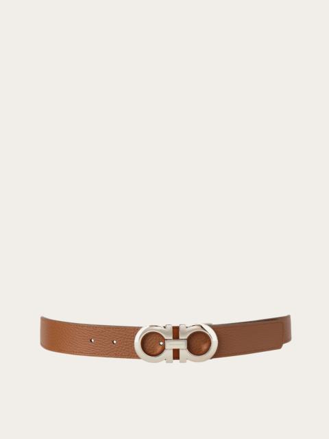 FERRAGAMO Reversible and adjustable Gancini belt