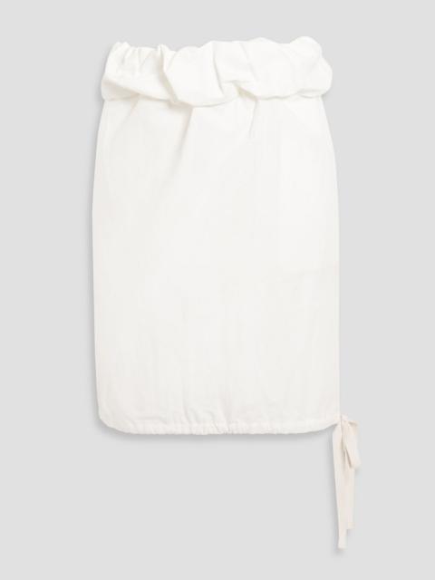 Proenza Schouler Ruffled cotton-blend poplin mini skirt