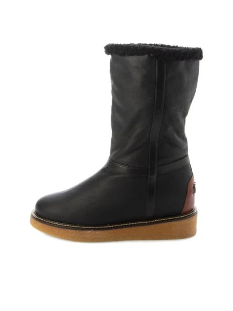 FERRAGAMO Ferragamo Shearling-Trim Boots