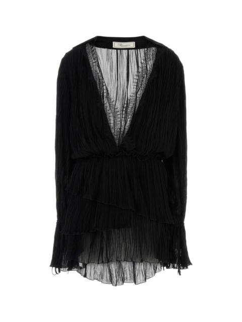 Blumarine Blumarine Women Black Georgette Mini Dress