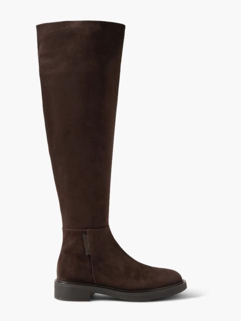 Gianvito Rossi Lexington suede over-the-knee boots