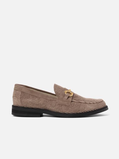 DUKE + DEXTER Wilde Brown Corduroy Bit Loafer - Men's